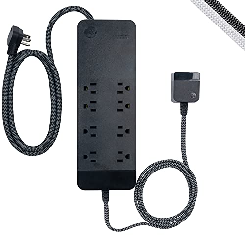 GE 8 OUTLET SURGE PROTECTOR WITH USB EXTENSION-