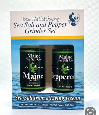Maine Sea Salt Co. Sea Salt & Pepper Grinder Set-