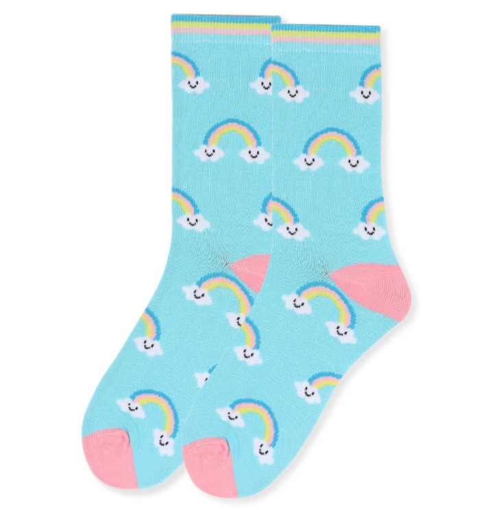 Ladies Novelty Rainbow Socks-