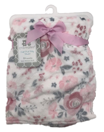 Cribmates Floral Plush Blankets-