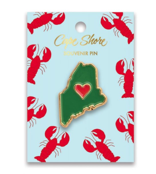 Cape Shore Enamel Pin - Love Maine-