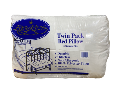 Easy Rest Twin Pack Bed Pillows Standard--Easy Rest Twin Pack Bed Pillows Standard-420 Case Buy