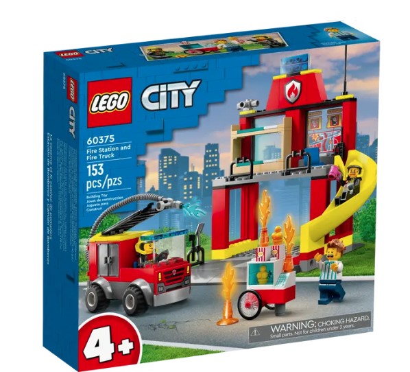 Lego City Fire Station and Fire Truck-