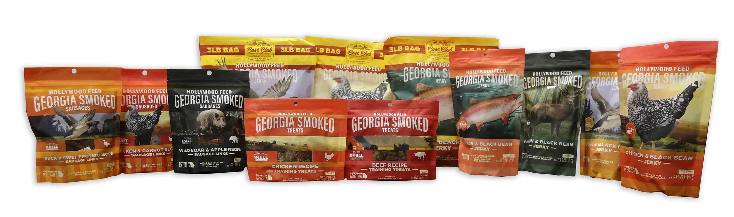 Georgia Smoked Jerky product line bags