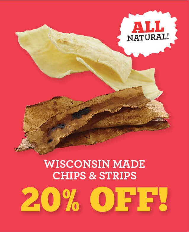 20 Percent off Wisconsin Made Chips and Strips
