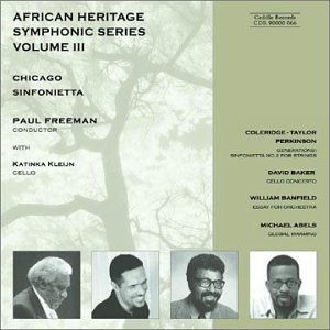 Chicago Sinfonietta/African Heritage Symphonic Ser@Kleijn*katinka (Vc)@Freeman/Chicago Sinf