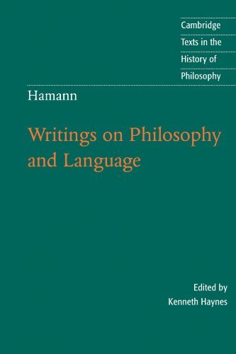 Kenneth Haynes/Hamann@ Writings on Philosophy and Language