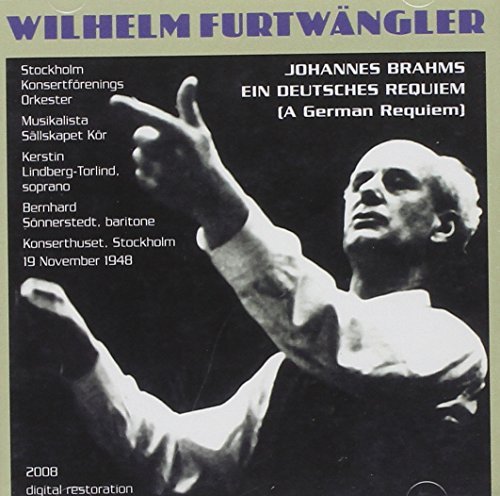 Johannes Brahms/Furtwangler Conducts Brahms Re@Lindberg-Torlind (Sop)/Sonners@Furtwangler/Stockholm Konsertf