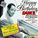 Ellington Duke Vol. 1 Birthday Sessions 