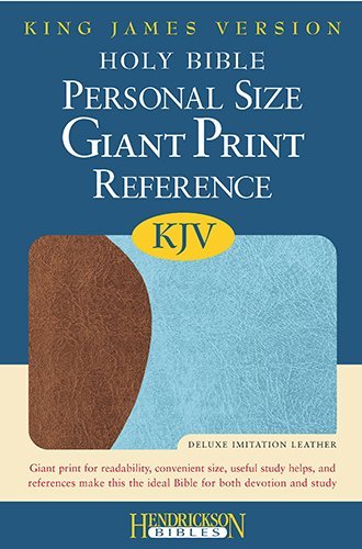 Hendrickson Publishers Personal Size Giant Print Reference Bible Kjv Large Print 