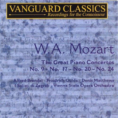 Wolfgang Amadeus Mozart Great Piano Concertos Brendel Metthews Gulda Various Various 