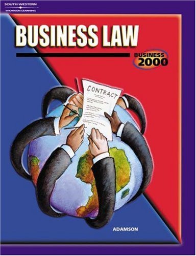 John E. Adamson Business 2000 Business Law 
