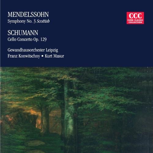 Mendelssohn Schumann Symphony 3 Cello Concerto CD R Konwitschny & Masur Various 