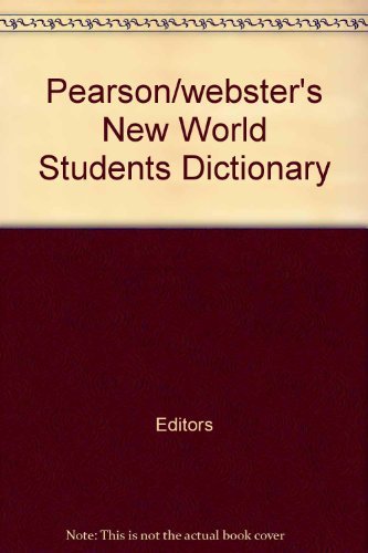 Pearson Webster's New World Student's Dictionary 