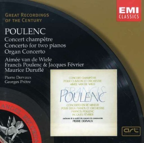 F. Poulenc Con (2) Pno Con Org Van De Wiele Poulenc Fevrier & Pretre Societe Des Concerts Du 