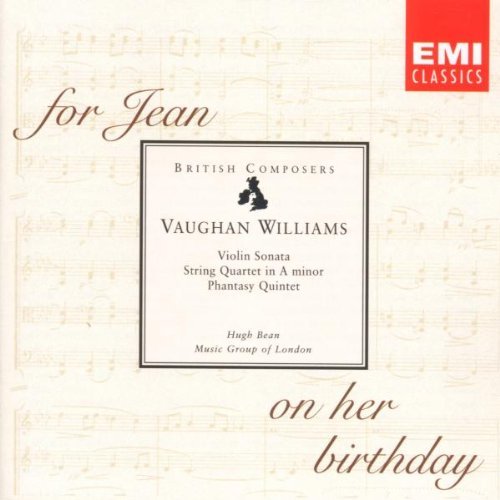 R. Vaughan Williams/Qnt Phantasy/Son Vn/Qnt Str@Bean*hugh (Vn)@Music Group Of London