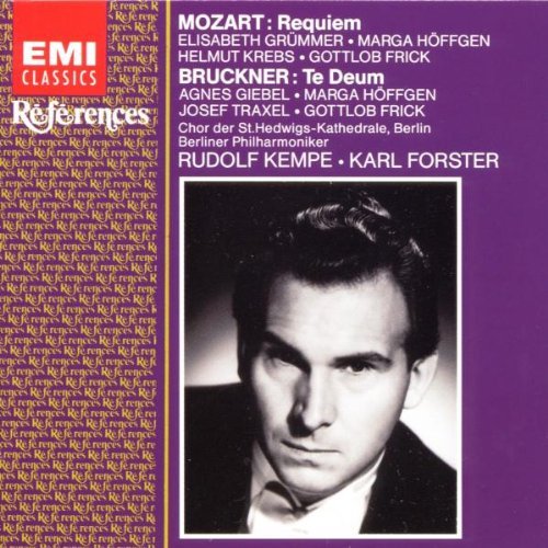 Mozart/Bruckner/Requiem/Te Deum@Frick (Bass)/Grummer (Sop)@Kempe & Forster/Berlin Po