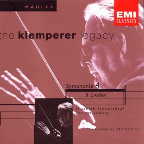 G. Mahler/Sym 4/Lieder (5)@Schwarzkopf (Sop)/Ludwig (Mez)@Klemperer/Po