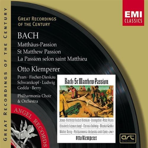 Otto Klemperer/J.S. Bach: St. Matthew Passion@Pears/Fischer-Dieskau/Ludwig/&@Klemperer/Po & Chorus