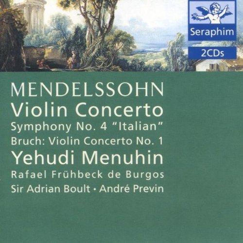 Mendelssohn/Bruch/Sym 4 Italian/Con Vn 1@Menuhin*yehudi (Vn)@De Burgos & Boult & Previn/Var