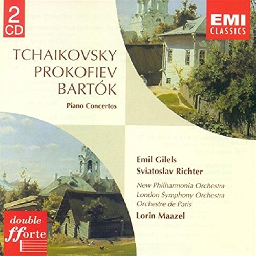 Tchaikovsky/Prokofiev/Bartok/Con Pno 1-3/Con Pno 5/Con Pno@Gilels (Pno)/Richter (Pno)@Maazel/Various