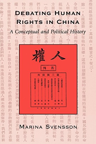 Marina Svensson Debating Human Rights In China A Conceptual And Political History 