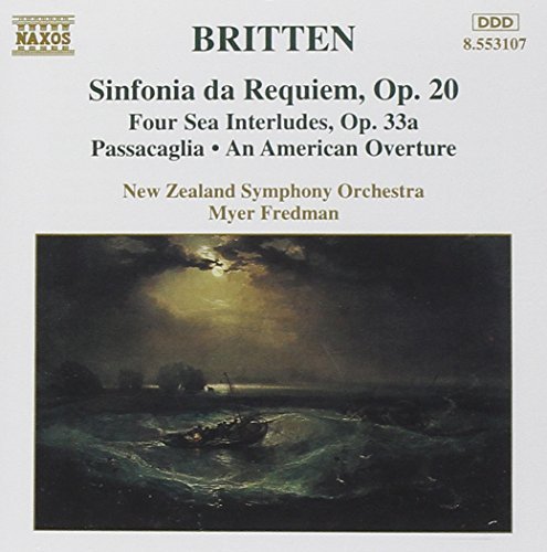 B. Britten Sinf Da Requiem Sea Interludes Fredman New Zealand So 