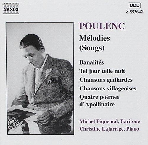 F. Poulenc/Melodies@Piquemal (Bar)/Lajarrige (Pno)