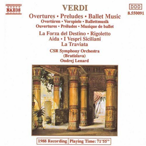 Giuseppe Verdi/Overtures/Preludes/Ballet Musi@Lenard/Czecho-Slovak Rso