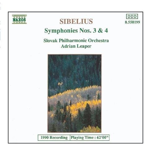 J. Sibelius/Sym 3/4@Leaper/Slovak Phil Orch