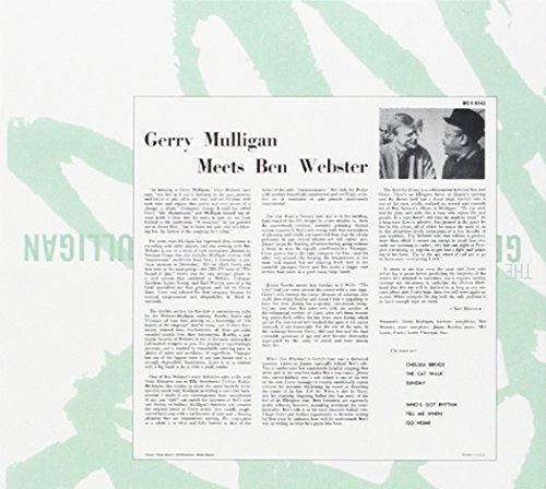 Mulligan/Webster/Gerry Mulligan Meets Ben Webst@2 Cd/Digipak Incl. Bonus T@Verve Master Edition
