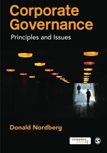 Donald Nordberg Corporate Governance Principles And Issues 