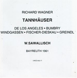 R. Wagner/Tannhauser-Comp Opera@De Los Angeles/Bumbry/&@Sawallisch/Bayreuth Fest Orch