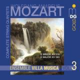 Wolfgang Amadeus Mozart Quintets Vol. 3 Ens Villa Musica 