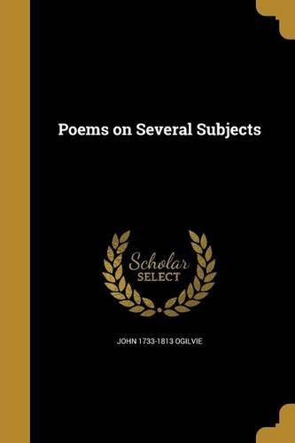 John 1733-1813 Ogilvie/Poems on Several Subjects