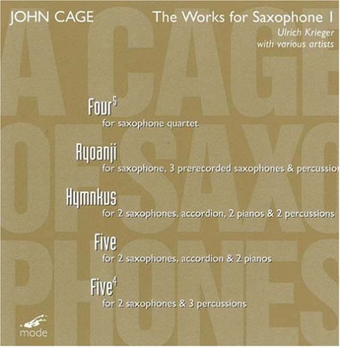 J. Cage/Works For Sax-Vol. 1@Krieger*ulrich (Sax)