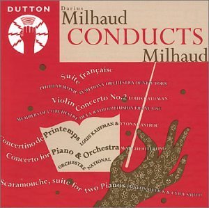 D. Milhaud Suite Francaise Violin Cto No. Various 