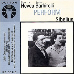 J. Sibelius/Violin Concerto Symphony No.2@Barbirolli/Po