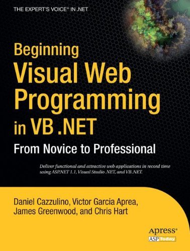 Chris Hart Beginning Visual Web Programming In Vb .Net From Novice To Professional 