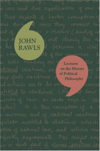 John Rawls Lectures On The History Of Political Philosophy 