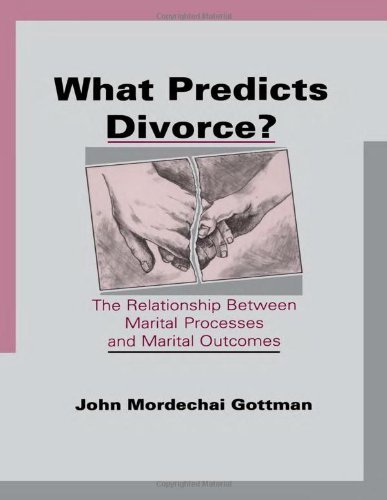 John M. Gottman/What Predicts Divorce?@The Relationship Between Marital Processes And Ma