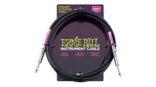 Ernie Ball/Guitar Cable- Black 10ft
