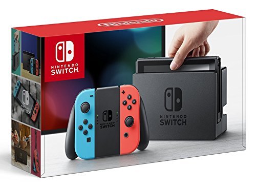 Nintendo Switch/Nintendo Switch Console With Neon Blue & Neon Red Joy-Cons