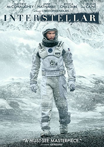 Interstellar Mcconaughey Hathaway Caine Chastain DVD Pg13 