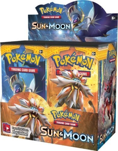 Pokemon Cards/Sun & Moon Full Display Of 36 Booster Packs