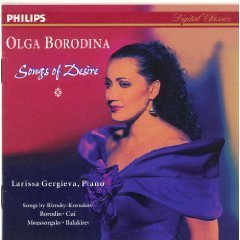 Olga Borodina Songs Of Desire Borodina (mezzo) Gergieva (pno 