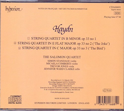 J. Haydn/Qrt String Op 33 #1-3