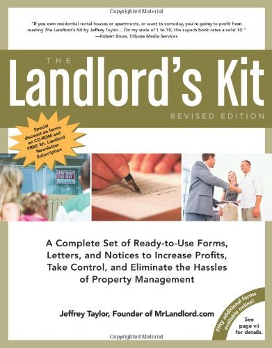 Jeffrey Taylor Landlord's Kit The A Complete Set Of Ready To Use Forms Letters An Revised 
