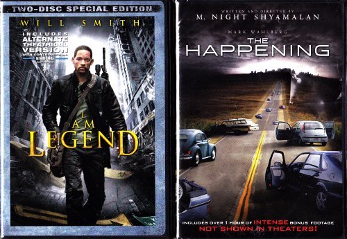 Will Smith Mark Wahlberg I Am Legend The Happening End Of World 2 Pack 