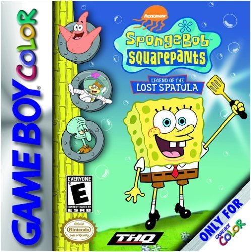 Gameboy Color Spongebob Squarepants Legend Of The Lost Spatula E 